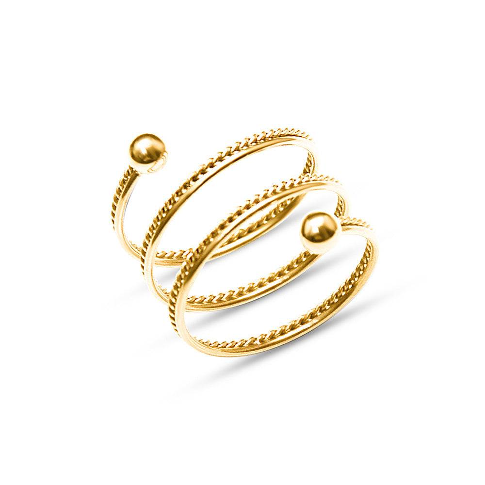 Orbit | Double Layer Twist Ring