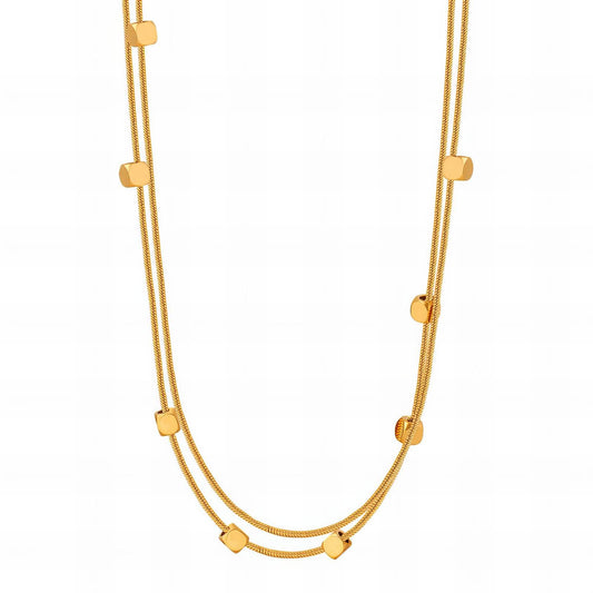 Flutter | Gold Dice Necklace