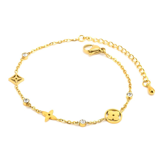 Paris | Gold Charm Bracelet