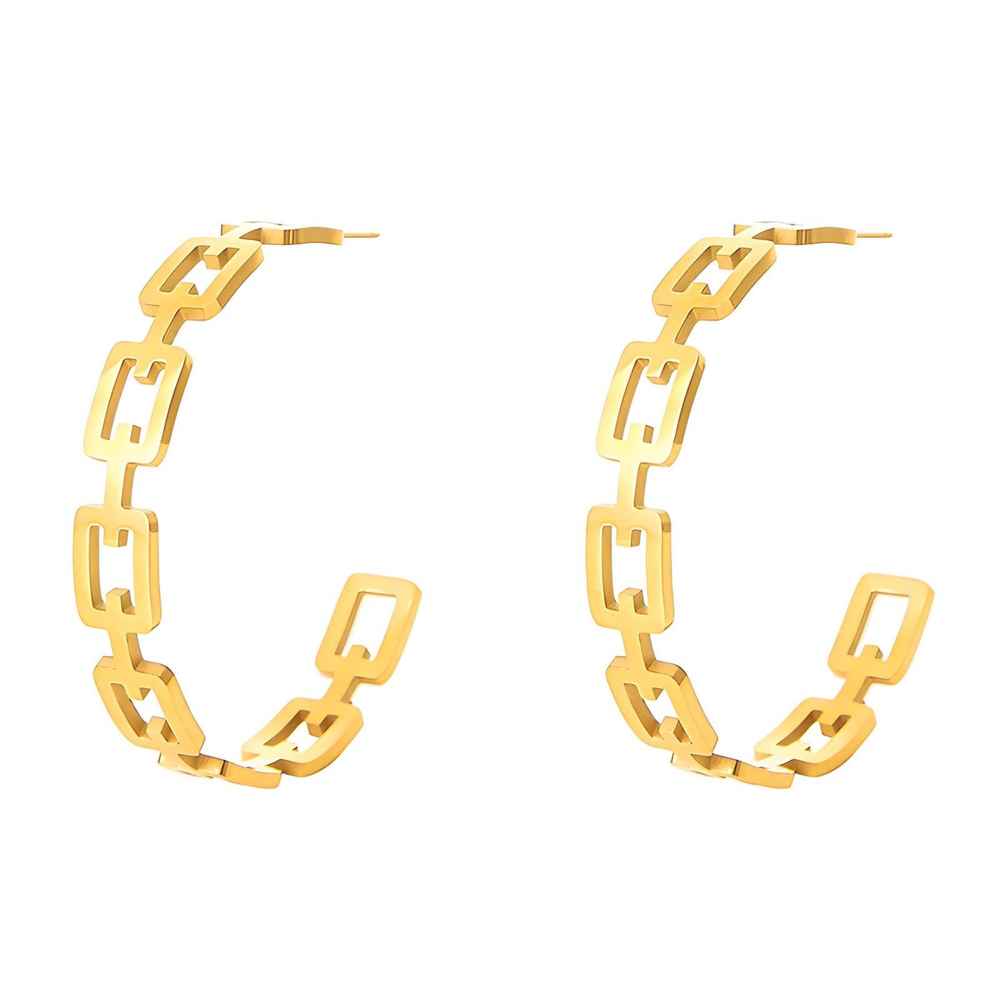 Aphrodite | Statement Open Hoop Earrings