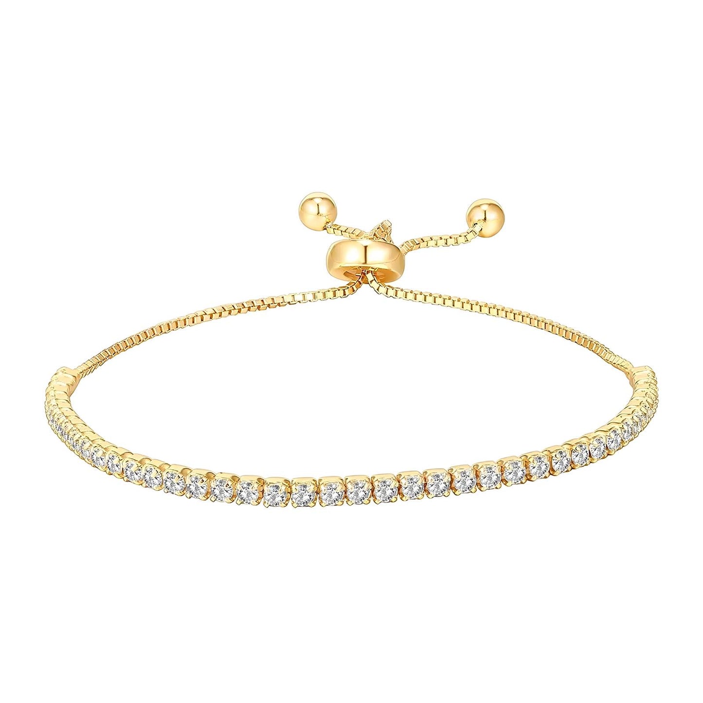 Pulsera de tenis con eslabones de diamantes Dilly