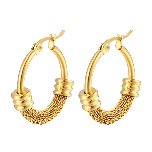 Tribal | Textured Hoop Earrings